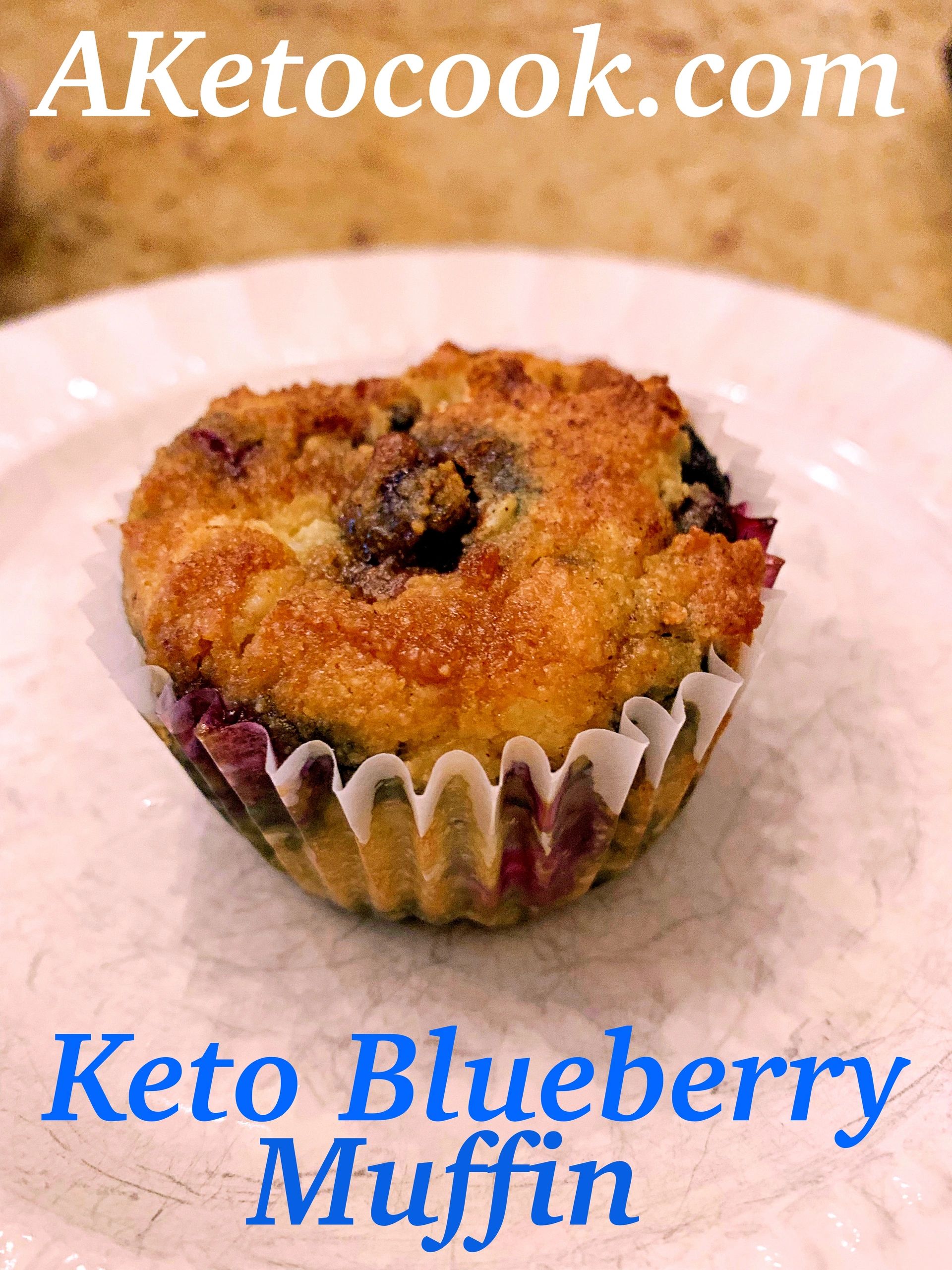 AKetocook Keto Blueberry Muffins